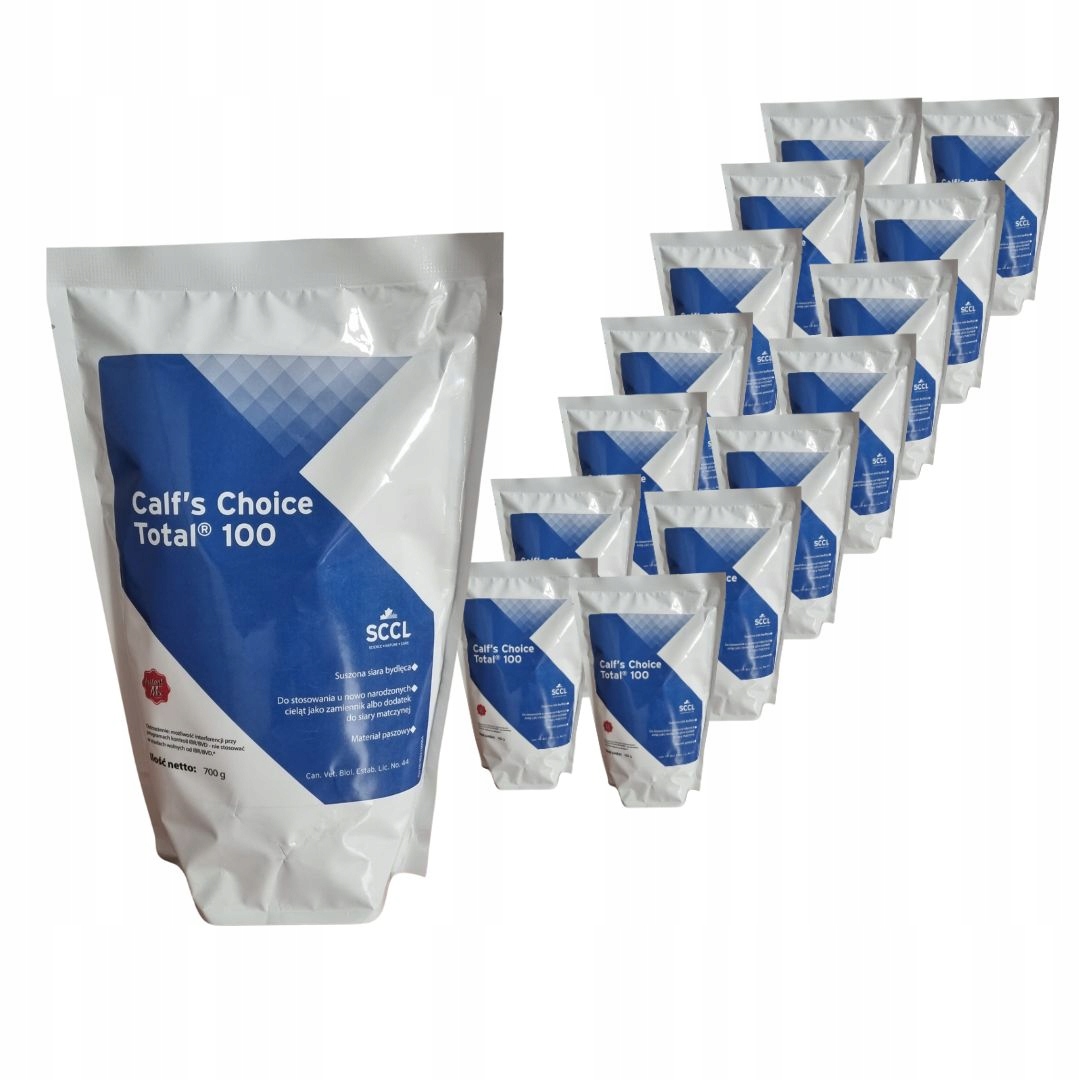 Sušené hovädzie kolostrum Calf Choice Total100 15 x 700g